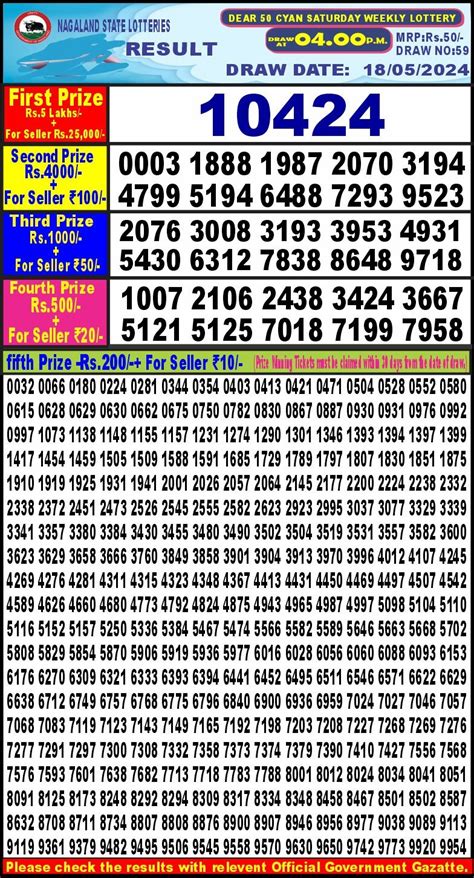 Dear 50 cyan Saturday Lottery 4pm Result 22/06/2024.
